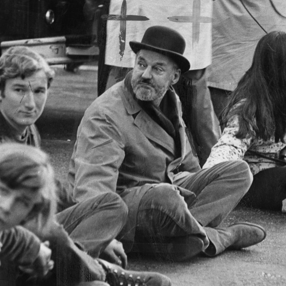 Ferlinghetti at the Human Be-In in San Francisco in 1967  - San Francisco Chronicle/Hearst Newspapers via Getty Images