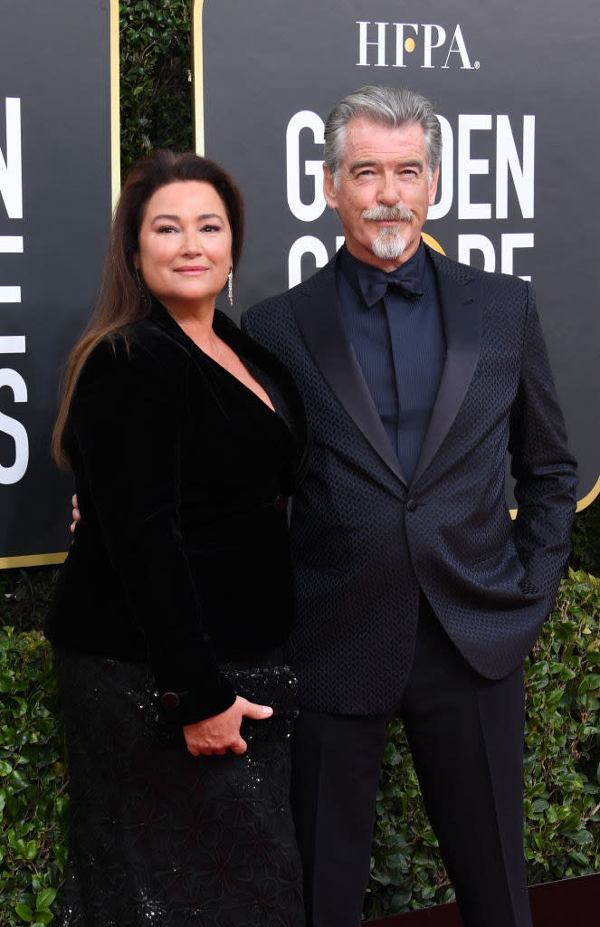 Keely Shaye Smith and Pierce Brosnan