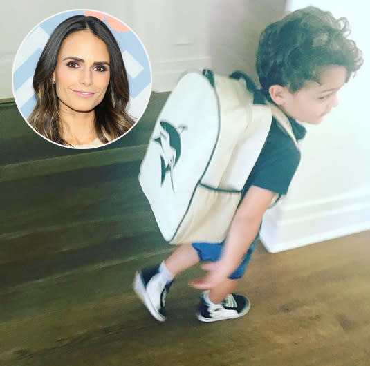 <p>Jordana Brewster declared her older son “ready ready” — and he looked it with his pack on and new kicks. (Photos: <a rel="nofollow noopener" href="https://www.instagram.com/p/BYqpENMHNn6/?hl=en&taken-by=jordanabrewster" target="_blank" data-ylk="slk:Jordana Brewster via Instagram;elm:context_link;itc:0;sec:content-canvas" class="link ">Jordana Brewster via Instagram</a>/Getty Images) </p>