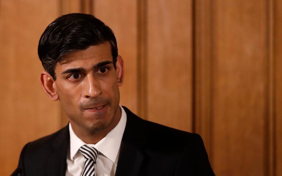 Britain's Chancellor Rishi Sunak gives a press conference about the ongoing situation with the coronavirus (COVID-19) outbreak inside 10 Downing Street on March 17, 2020 - Getty Images Europe