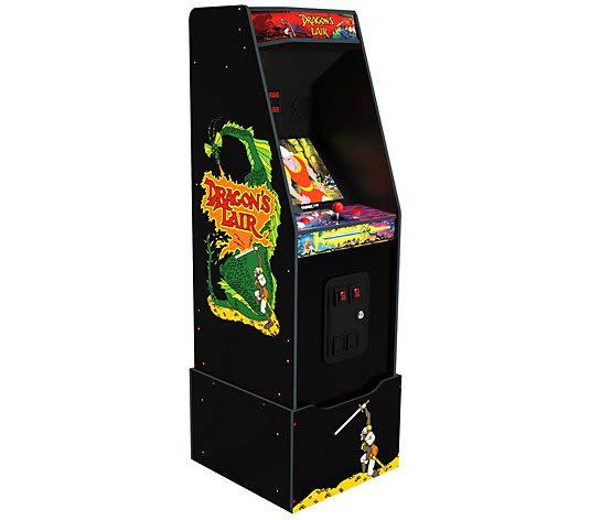 <p><a href="https://go.redirectingat.com?id=74968X1596630&url=https%3A%2F%2Fwww.qvc.com%2Farcade1up-dragons-lair-arcade-w-riser%25283-games%2529.product.E310067.html&sref=https%3A%2F%2F" rel="nofollow noopener" target="_blank" data-ylk="slk:Shop Now;elm:context_link;itc:0;sec:content-canvas" class="link ">Shop Now</a></p><p>Dragon’s Lair Arcade with Riser (3 Games In 1)</p><p>qvc.com</p><p>$499.99</p>