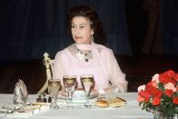 <p>Slow eaters may want to decline invitations to dine with the Queen. The rule stands that nobody should eat once HRH has finished her meal. When she places her bag on the table, the meal is over.</p>