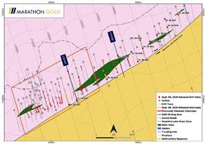 Location of Berry Zone exploration drill hole collars VL-20-837 to VL-20-849.