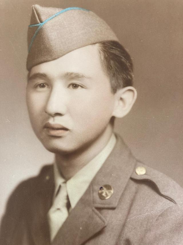 Iwao Yonemitsu when he joined the 442nd in 1943
