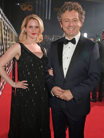 <p>David M. Benett/Dave Benett/Getty</p> Anna Lundberg and Michael Sheen at the 2019 GQ Men Of The Year Awards.