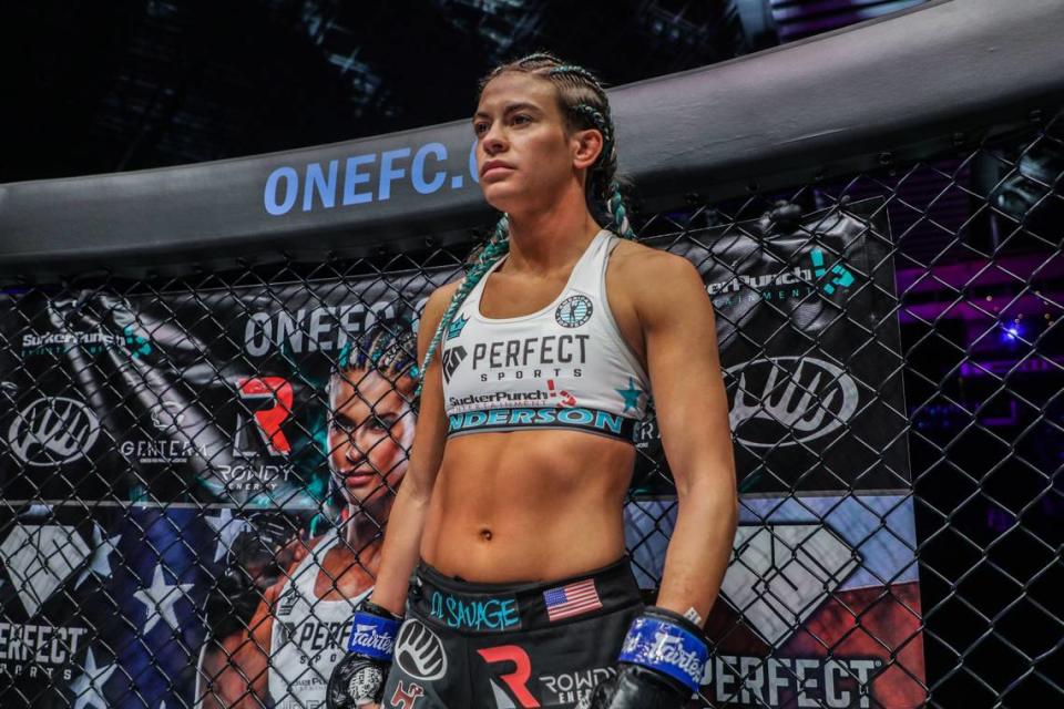 Alyse Anderson, which trains at MMA Masters in Miami, fights for ONE Championship.