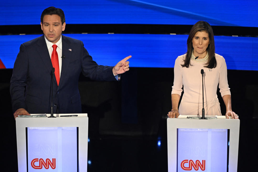 Ron DeSantis and Nikki Haley 