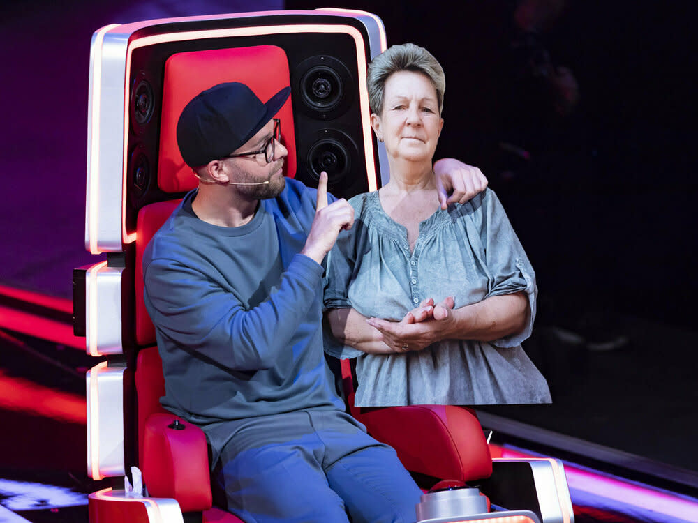 Beste "The Voice"-Freunde: Coach Mark Forster und "Elke" (Bild: ProSiebenSat1/Richard Hübner)