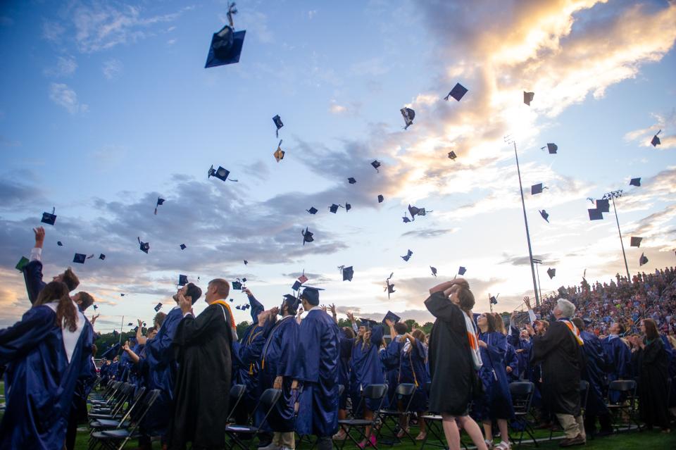 Scenes from Anderson County High's graduation held at their football stadium in Clinton, Tenn. on Friday, May 13, 2022.