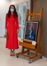 <p>The Duchess of Cambridge wore a red-orange double wool crepe coat from brand <a href="https://eponinelondon.com/" rel="nofollow noopener" target="_blank" data-ylk="slk:Eponine London;elm:context_link;itc:0;sec:content-canvas" class="link ">Eponine London</a> to mark the <a href="https://www.townandcountrymag.com/society/tradition/a35960777/kate-middleton-hold-still-covid-photography-book/" rel="nofollow noopener" target="_blank" data-ylk="slk:release of her new book;elm:context_link;itc:0;sec:content-canvas" class="link ">release of her new book</a>, <em>Hold Still: A Portrait of Our Nation in 2020</em>.</p>