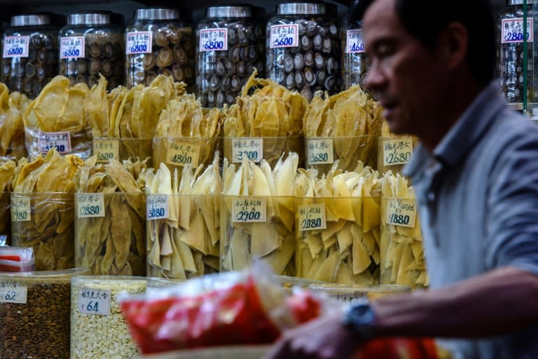 The consumption of shark fin remains widespread in Hong Kong and it is found on menus in seafood restaurants across the city