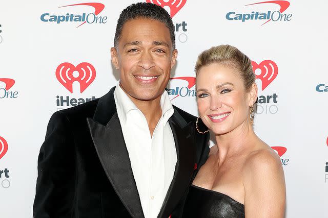 <p>Jesse Grant/Getty </p> T.J. Holmes and Amy Robach attend iHeartRadio 102.7 KIIS FM's Jingle Ball 2023 Presented by Capital One at The Kia Forum on December 01, 2023