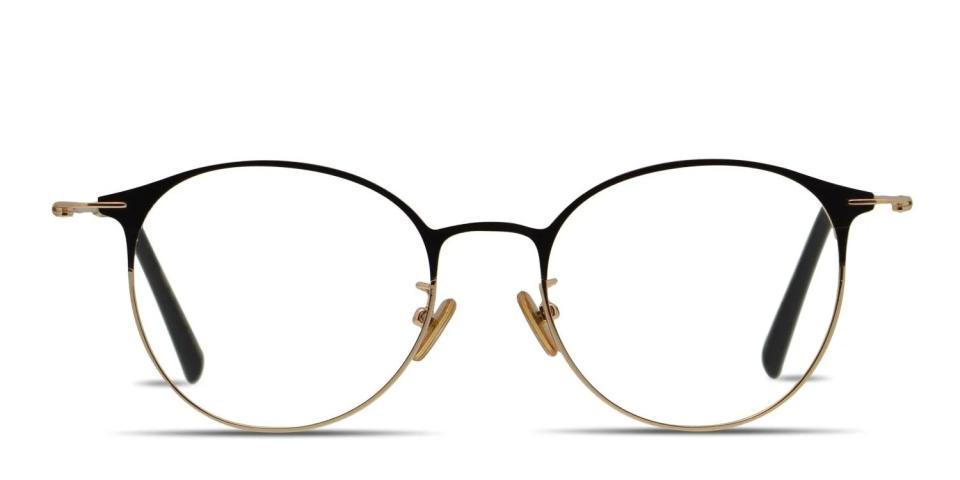 best blue light glasses - GlassesUSA Ottoto Mexicali glasses in black and gold