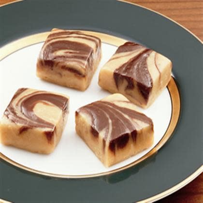 Chocolate Peanut Butter Swirled Fudge