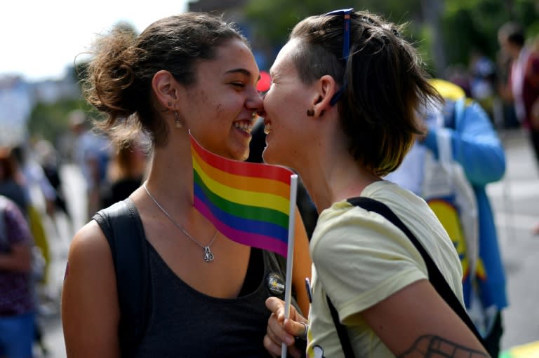 This is the fourth consecutive year the Pride march has gone ahead under a huge security presence, and the first time a prime minister has attended