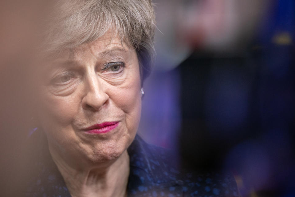 More Brits think that Theresa May rather than Jeremy Corbyn would make a good Prime Minister. (Photo by Olivier Matthys/Getty Images)