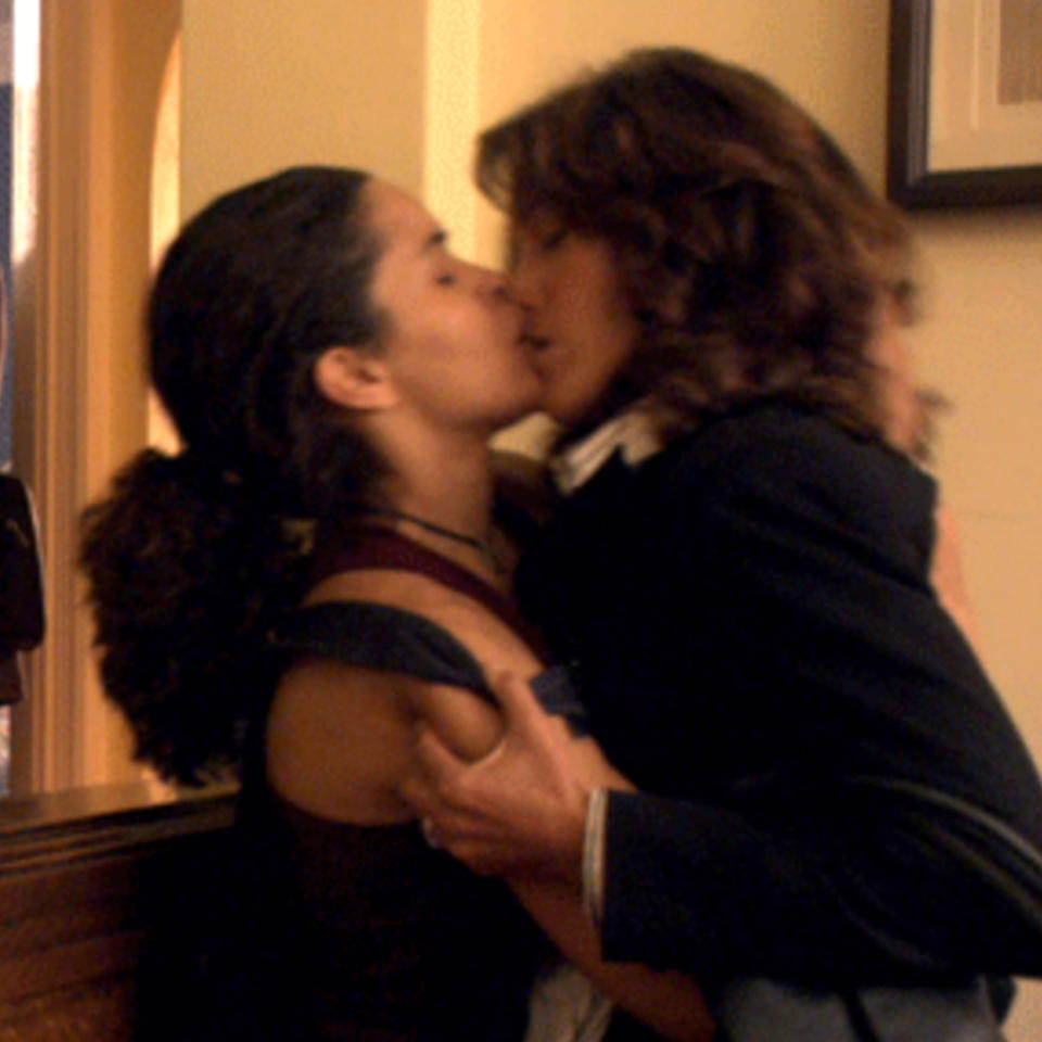 women kissing on "The L Word"