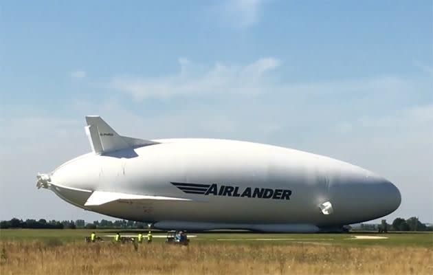 The Airlander 10 made the slowest crash-landing ever.