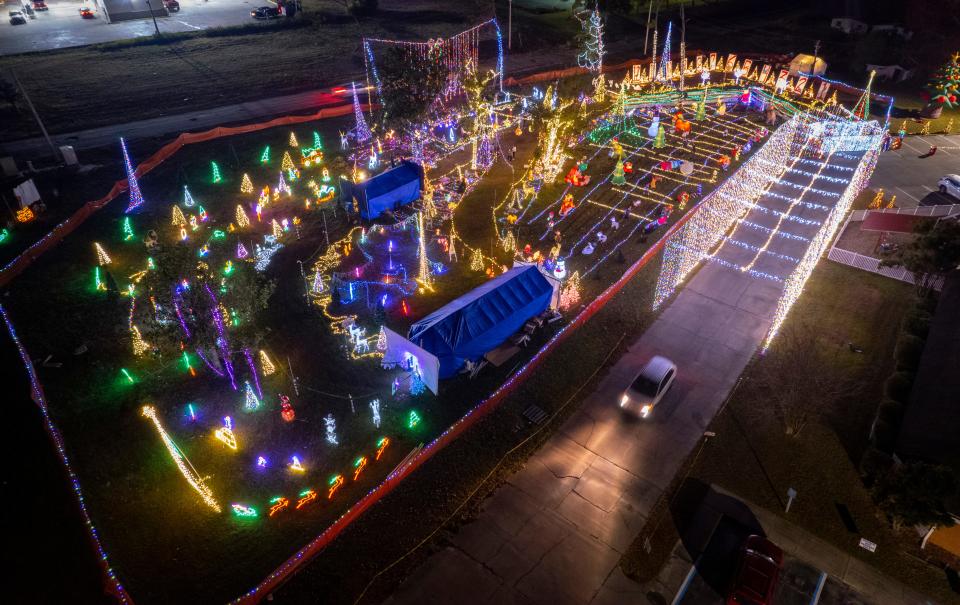 An elaborate Christmas light display created by Scott Fester was recently featured on ABC’s The Great Christmas Light Fight.  