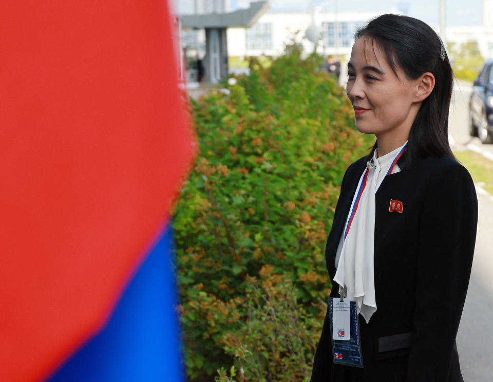 Kim Yo Jong, sister of North Korea's leader Kim Jong Un. 