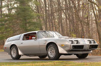 <p>Creating an estate version of the second-generation Firebird was an idea which gained a surprising amount of traction within General Motors. Two concepts were built, and the one shown here was later updated to reflect a facelift of the standard model in 1979.</p><p>Features included gullwing doors allowing access not to the cabin but to the luggage compartment. Thoughts of production were dashed for several reasons, not least the fact that the car would have been spectacularly expensive to manufacture.</p>