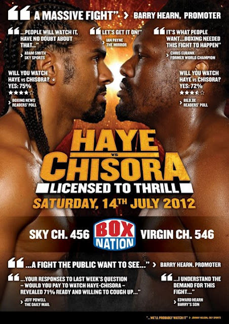  David Haye vs Dereck Chisora live