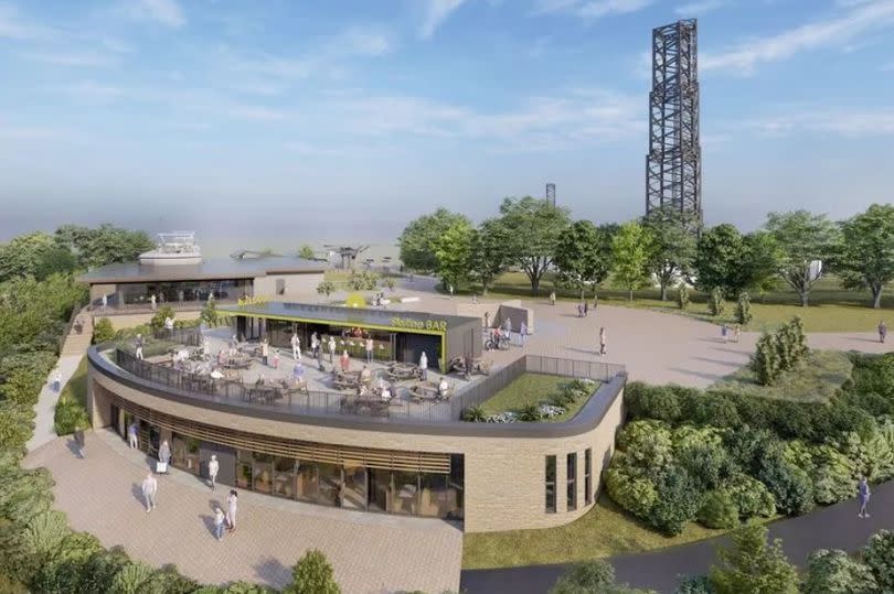 Image of the restaurant planned as part of the Skyline Enterprises leisure attraction on Kilvey Hill -Credit:Skyline Enterprises