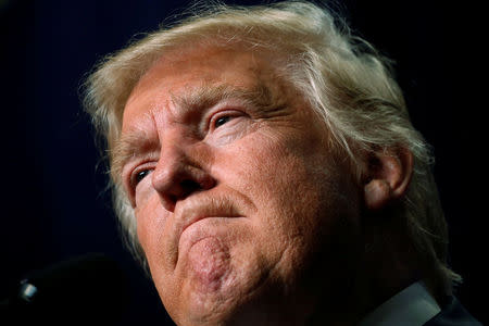 Donald Trump holds a campaign rally in Green Bay, Wisconsin. REUTERS/Jonathan Ernst