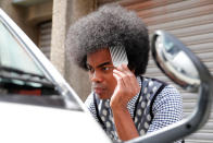 Japanese television personality Jun Soejima combs his hair before being filmed for a public broadcast breakfast show in Tokyo, Japan, September 12, 2018. Picture taken September 12, 2018. REUTERS/Toru Hanai