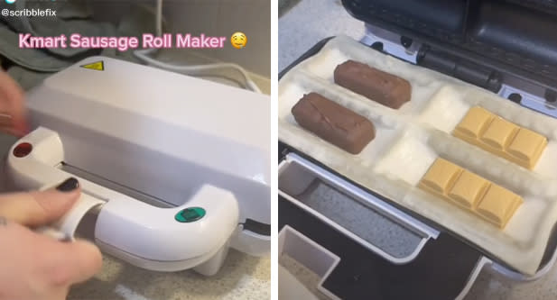 kmart sausage roll maker tiktok viral caramilk