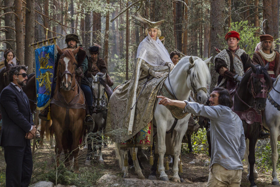 Olga Kurylenko and Adam Driver in The Man Who Killed Don Quixote. (Sparky Pictures)