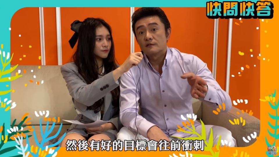 李㼈和女兒李紫嫣一同上節目挑戰快問快答。（圖／翻攝自命運好好玩Youtube）