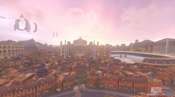 The new Rome map is part of the look of the upcoming Overwatch 2.