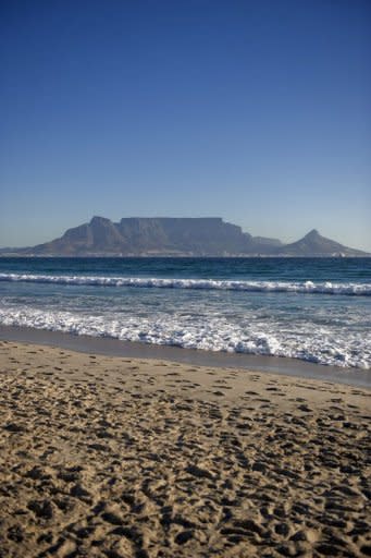 A general view of the Table Mountain and the city of Cape Town, as seen from Blouberg beach on the outskirts of Cape Town, South Africa. The Amazon rainforest, Vietnam's Halong Bay, Argentina's Iguazu Falls and the Table Mountain were named among the world's new seven wonders of nature, according to organisers of a global poll