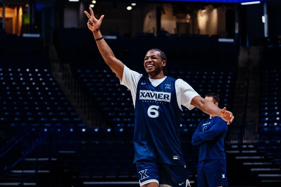 Quincy Olivari (6) is one of four new Xavier Musketeers who came from the transfer portal.