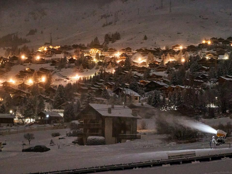 Verbier. Coronavirus outbreak. December 2020.