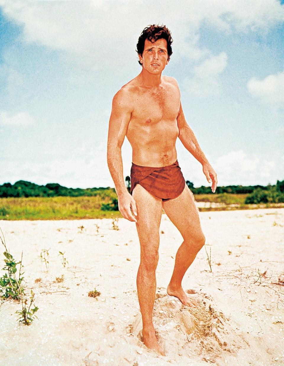 Actor Ron Ely playing the role of Tarzan in the 1966 TV series (PUBLICITY PICTURE)