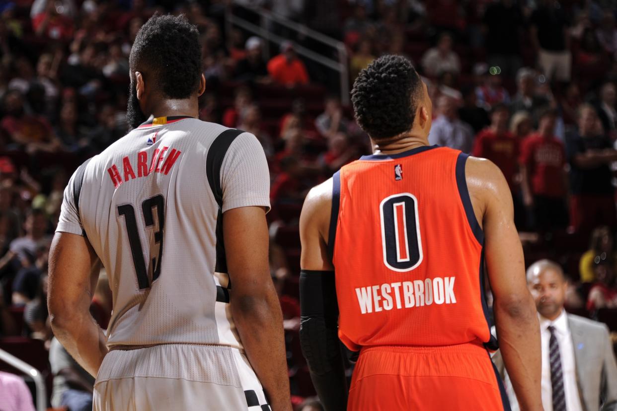 James Harden and Russell Westbrook have been playing 