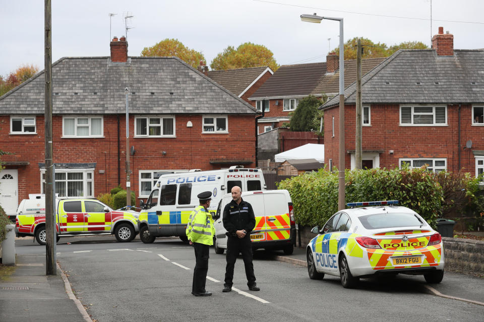 Police at the scene of the crime (West Midlands Police/PA)