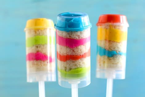 Neon Rainbow Push-Up Pops 