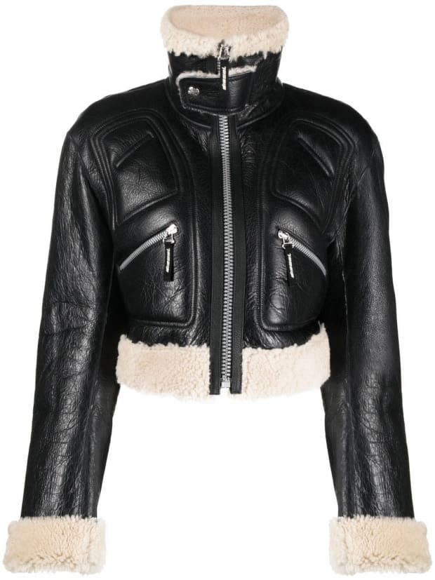 Stormy: Leather Moto Jacket with Louis Vuitton Scarf and Gray Denim -  Meagan's Moda in 2023