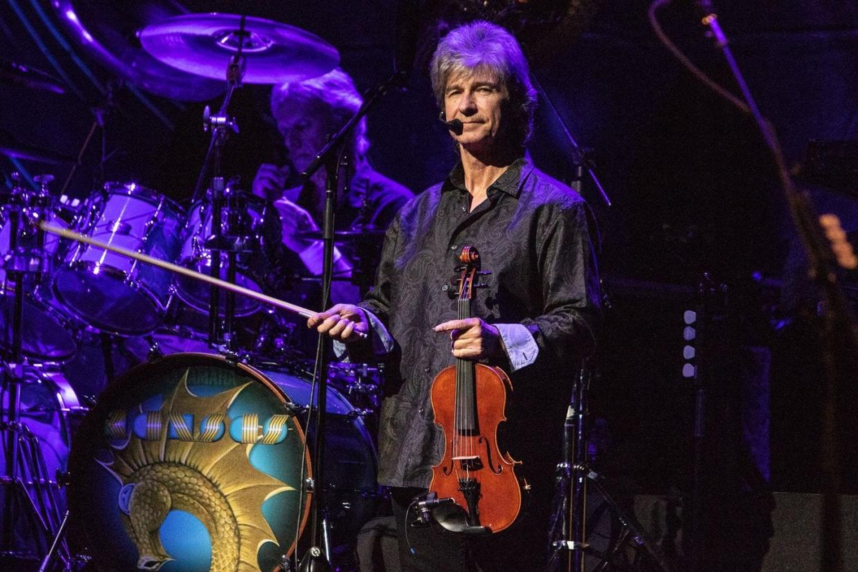 The band Kansas displayed this photo of outgoing violinist David Ragsdale on its Facebook site Monday as it announced he was leaving the band.