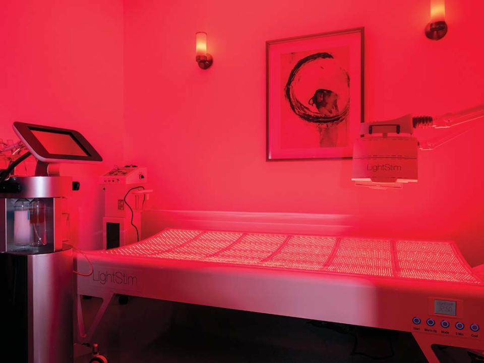 An LED light bed at Mila Moursi Skin Care Institute. - Credit: Courtesy of Chris Singer/ Mila Moursi Spa LA