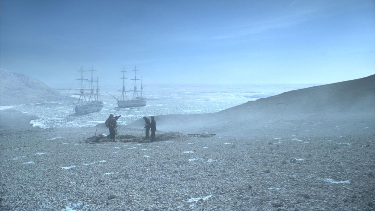 Terror lurks out on the ice in AMC’s The Terror. (AMC)