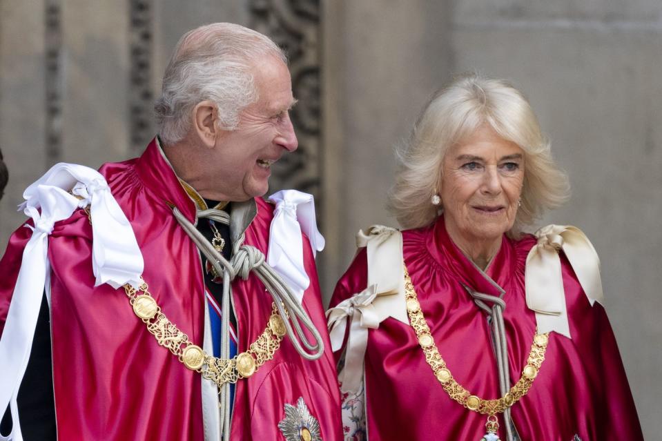 the king and the queen attend a service of dedication for the order of the british empire