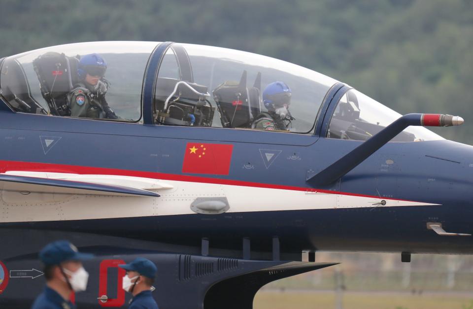 China air force J-10 fighter jet