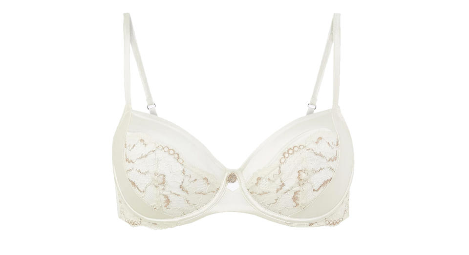 Silk & Lace Non-Padded Balcony Bra B-G