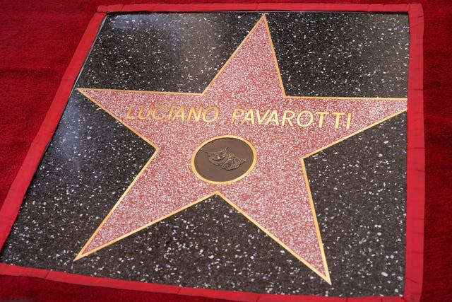 Luciano Pavarotti Honored Posthumously with a Star on the Hollywood Walk of Fame