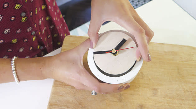 Make your own cement cast clock