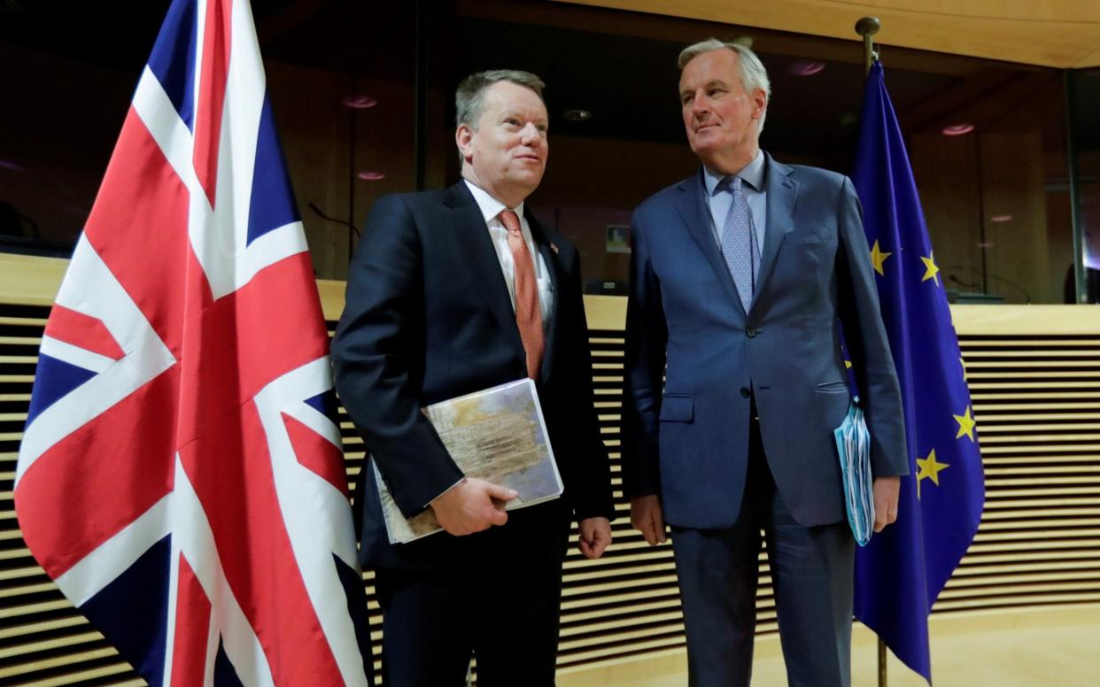 UK and EU negotiators will meet face-to-face for the first time since March - Oliver Hoslet/Pool via REUTERS/Oliver Hoslet/Pool via REUTERS